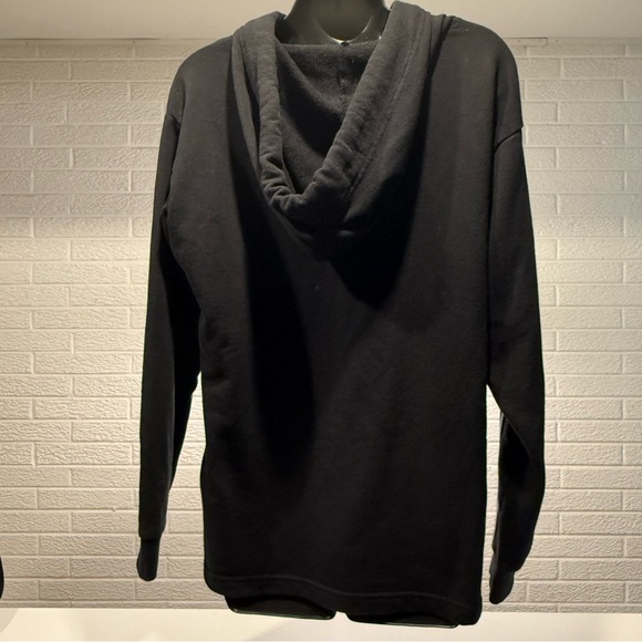 PINK by Victoria’s Secret Black Rainbow Stripe Pullover Hoodie - Picture 3 of 4